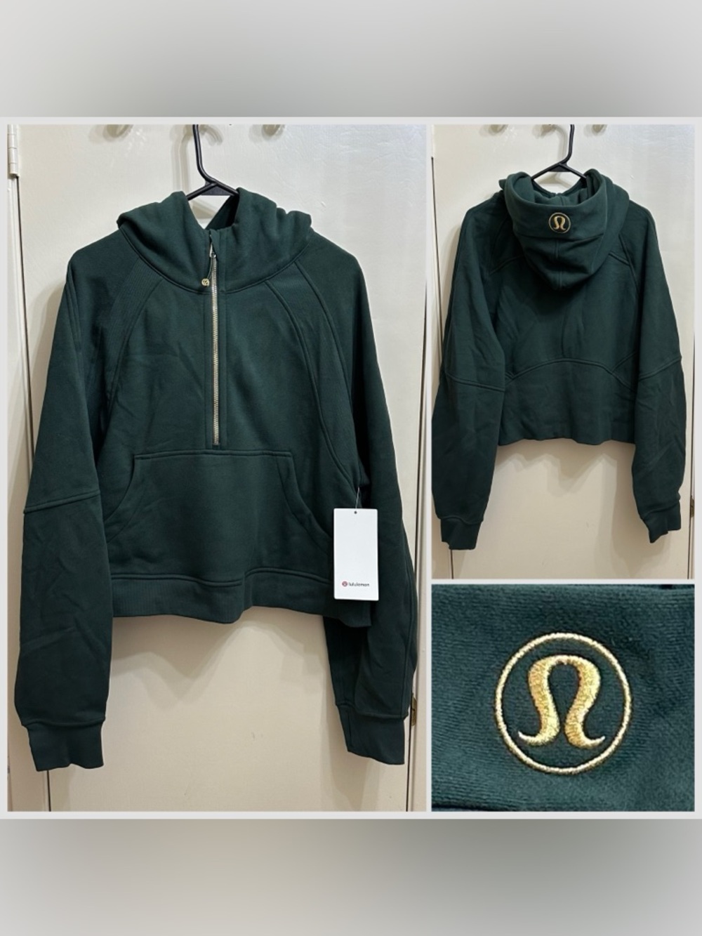 BNWT Lululemon Legacy Green 1/2 Zip Scuba SZ XL/XXL